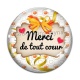 Cabochon Verre - merci de tout coeur