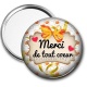Miroir de poche - merci de tout coeur