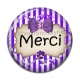 Cabochon Résine - merci