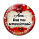 Cabochon Verre - avec tout mes remerciements