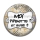 Cabochon Résine - moi pipelette et alors