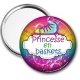 Miroir de poche - princesse en baskets