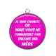 Pendentif Cabochon Argent - je suis chiante mais vous ne connaissez pas encore ma mère