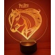 Lampe Cheval – lampe veilleuse personnalisable prénom, Made in France
