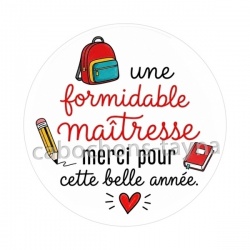 une formidable maîtresse merci pour cette belle année