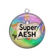 Pendentif Cabochon Argent - super AESH