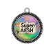 Pendentif Cabochon Argent - super AESH