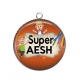 Pendentif Cabochon Argent - super  AESH