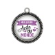 Pendentif Cabochon Argent - meilleur  AESH du monde