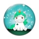 Cabochon Verre - licorne