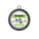 Pendentif Cabochon Argent - meilleure AESH du monde