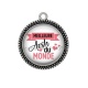 Pendentif Cabochon Argent - meilleure AESH du monde