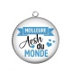 Pendentif Cabochon Argent - meilleure AESH du monde