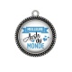 Pendentif Cabochon Argent - meilleure AESH du monde
