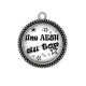 Pendentif Cabochon Argent - une AESH au top