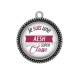 Pendentif Cabochon Argent - Je suis une AESH super classe