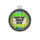 Pendentif Cabochon Argent - pour une super AESH