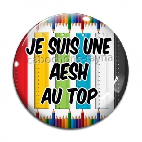 Cabochon Verre - je suis une AESH au top