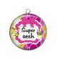 Pendentif Cabochon Argent - super AESH