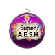 Pendentif Cabochon Argent - super AESH