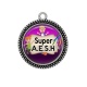 Pendentif Cabochon Argent - super AESH