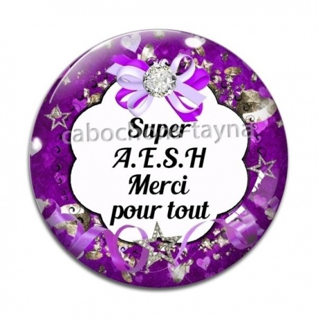 Cabochon Verre - Super AESH merci pour tout
