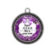 Pendentif Cabochon Argent - Super AESH merci pour tout
