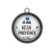 Pendentif Cabochon Argent - A ma AESH préférée