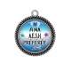 Pendentif Cabochon Argent - A ma AESH préférée