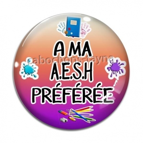 Cabochon Verre - A ma AESH préférée