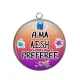 Pendentif Cabochon Argent - A ma AESH préférée
