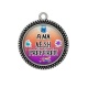 Pendentif Cabochon Argent - A ma AESH préférée