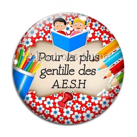 Cabochon Verre - Pour la plus gentille des AESH