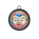 Pendentif Cabochon Argent - Pour la plus gentille des AESH