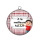 Pendentif Cabochon Argent - a la meilleure AESH