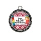 Pendentif Cabochon Argent - une AESH formidable