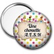 Miroir de poche - une chouette AESH