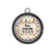 Pendentif Cabochon Argent - une chouette AESH