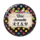 Cabochon Résine - une chouette AESH