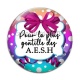 Cabochon Verre - pour la plus gentille dse AESH