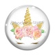 Cabochon Verre - licorne