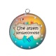 Pendentif Cabochon Argent - une atsem sensationnelle
