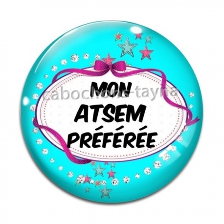 Cabochon Verre - a mon atsem préférée