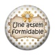 Cabochon Résine - une atsem formidable