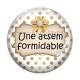 Cabochon Verre - une atsem formidable