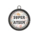 Pendentif Cabochon Argent - super atsem