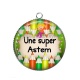 Pendentif Cabochon Argent - une super atsem