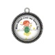 Pendentif Cabochon Argent - mon atsem c'est ma bonne fée