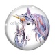 Cabochon Verre - licorne