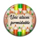 Cabochon Résine - une atsem formidable